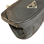 Prada Black Tessuto Nylon Leather Trim Liss-Lock Coin Bag