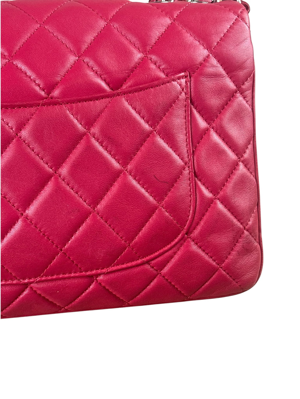 Chanel Coral Pink Quilted Lambskin Accordion Flap Bag 2014