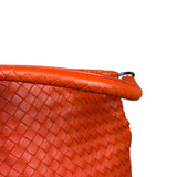 Bottega Veneta Sunset Orange Intrecciato Leather Hobo Tote