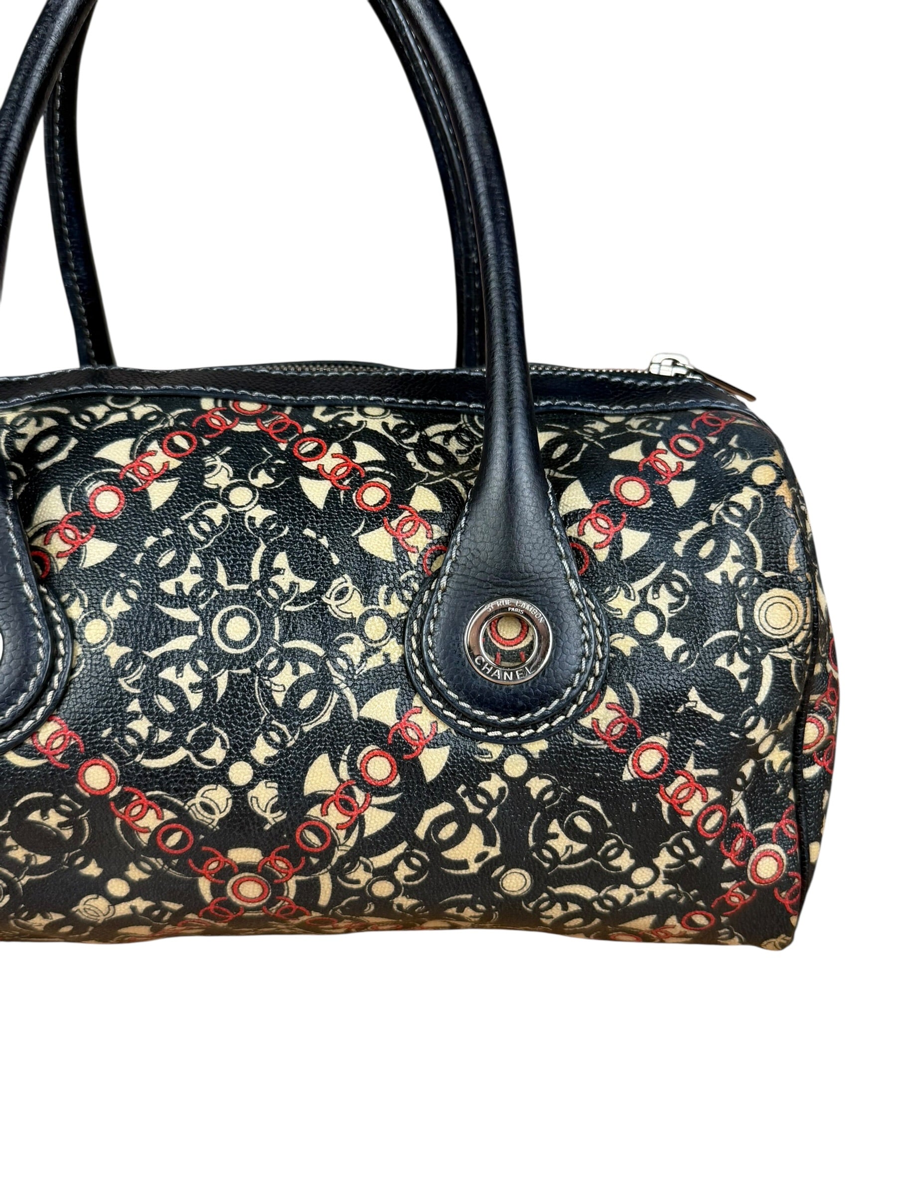 Chanel Vintage Coco Optic Bowler Bag 2006