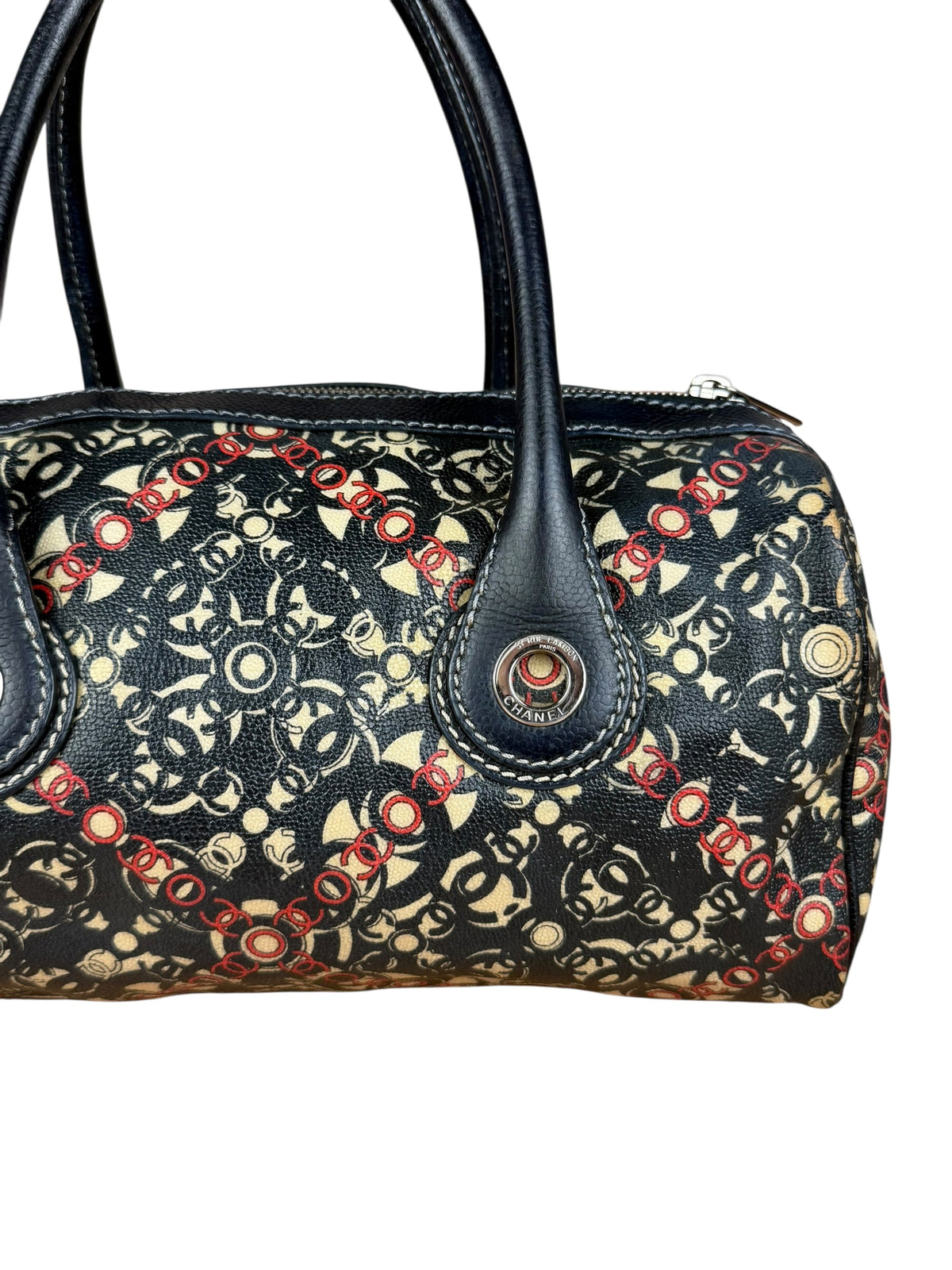 Chanel Vintage Coco Optic Bowler Bag 2006