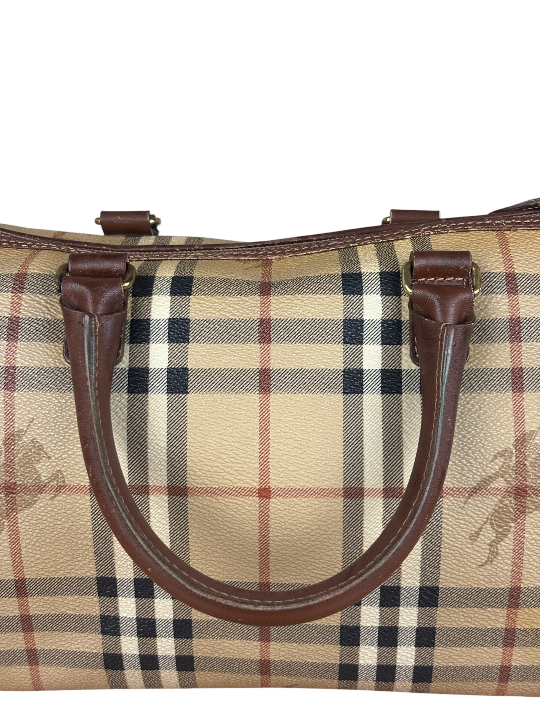 Burberry Vintage Haymarkert House Mini Boston Handbag