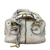 Chloé Ivory Leather Mini Paddington Handbag