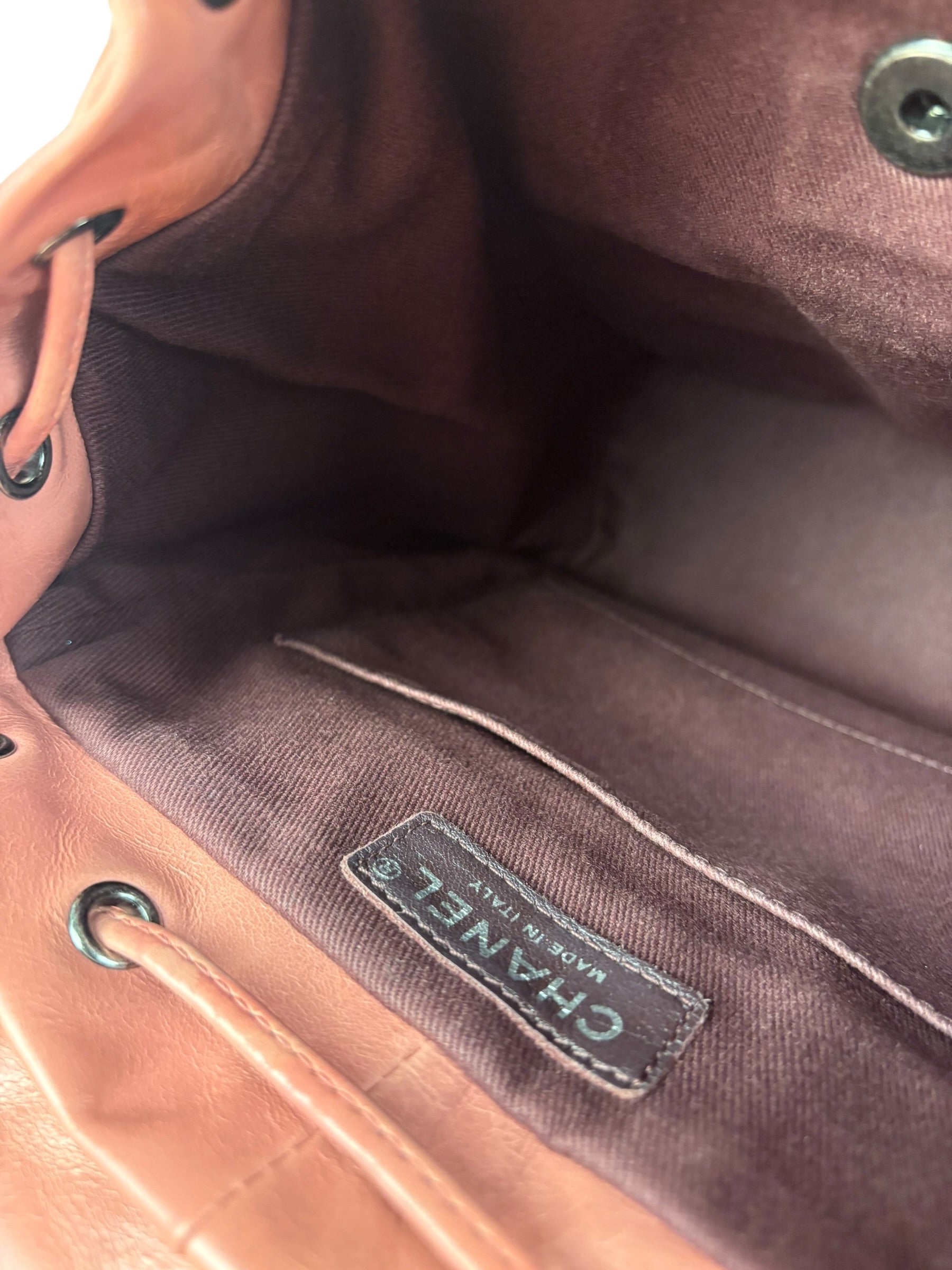 Chanel Paris-Salzburg Pink Shearling Mountain Backpack 2015