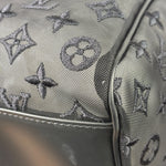 Louis Vuitton x Virgil Abloh Black Leather Trim Monogram Keepall 50
