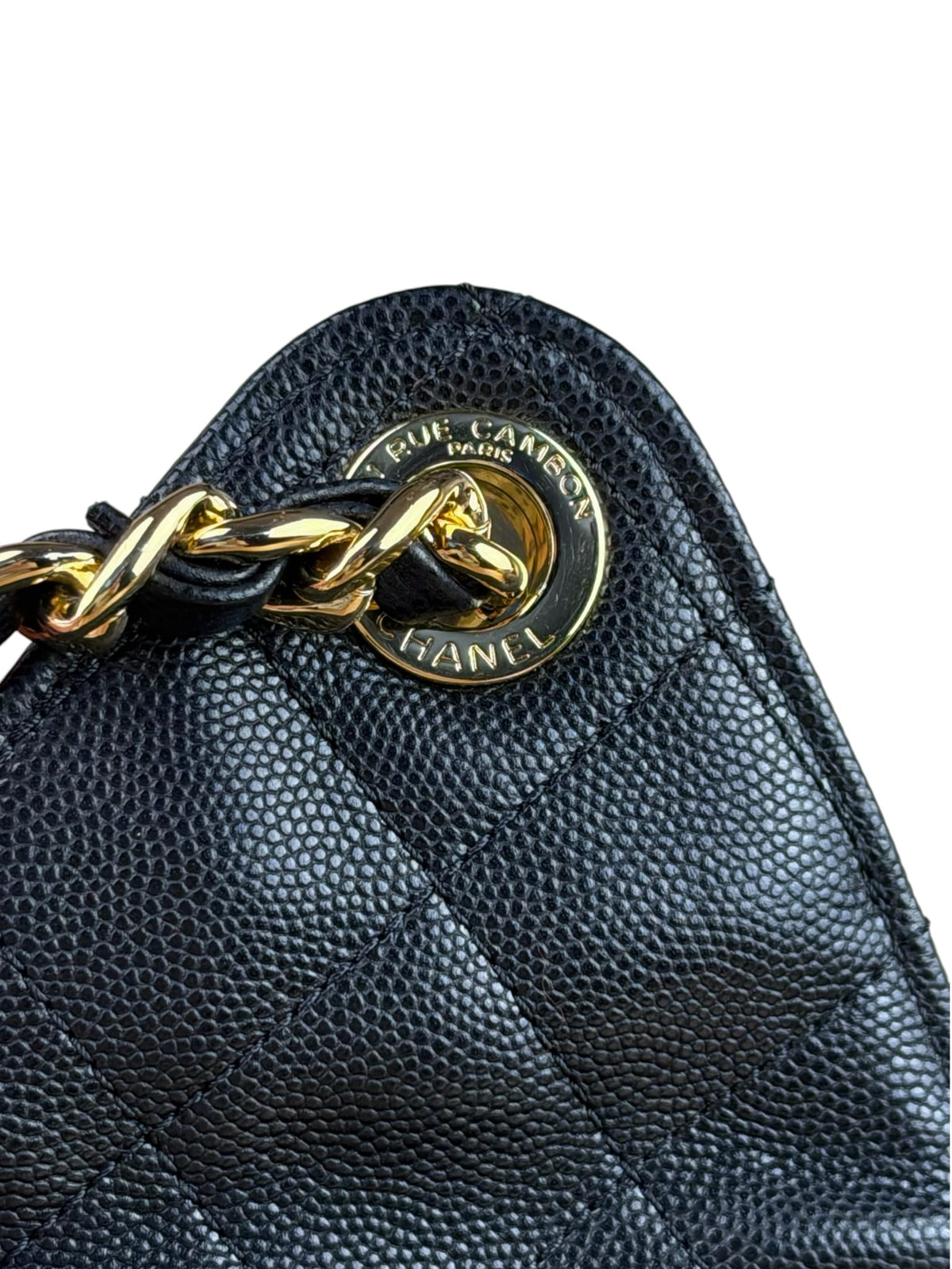 Chanel Medium Black Caviar 25 Hobo Bag