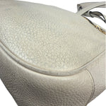 Coach Cream Pebbled Leather Hobo Bag