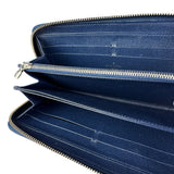 Louis Vuitton Navy Epi Long Zippy Wallet