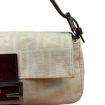 Fendi FF Canvas Baguette