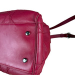 Christian Dior Red Granville Cannage 2Way Handbag
