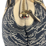 Gucci Western Logo Denim Abbey Zip Tote