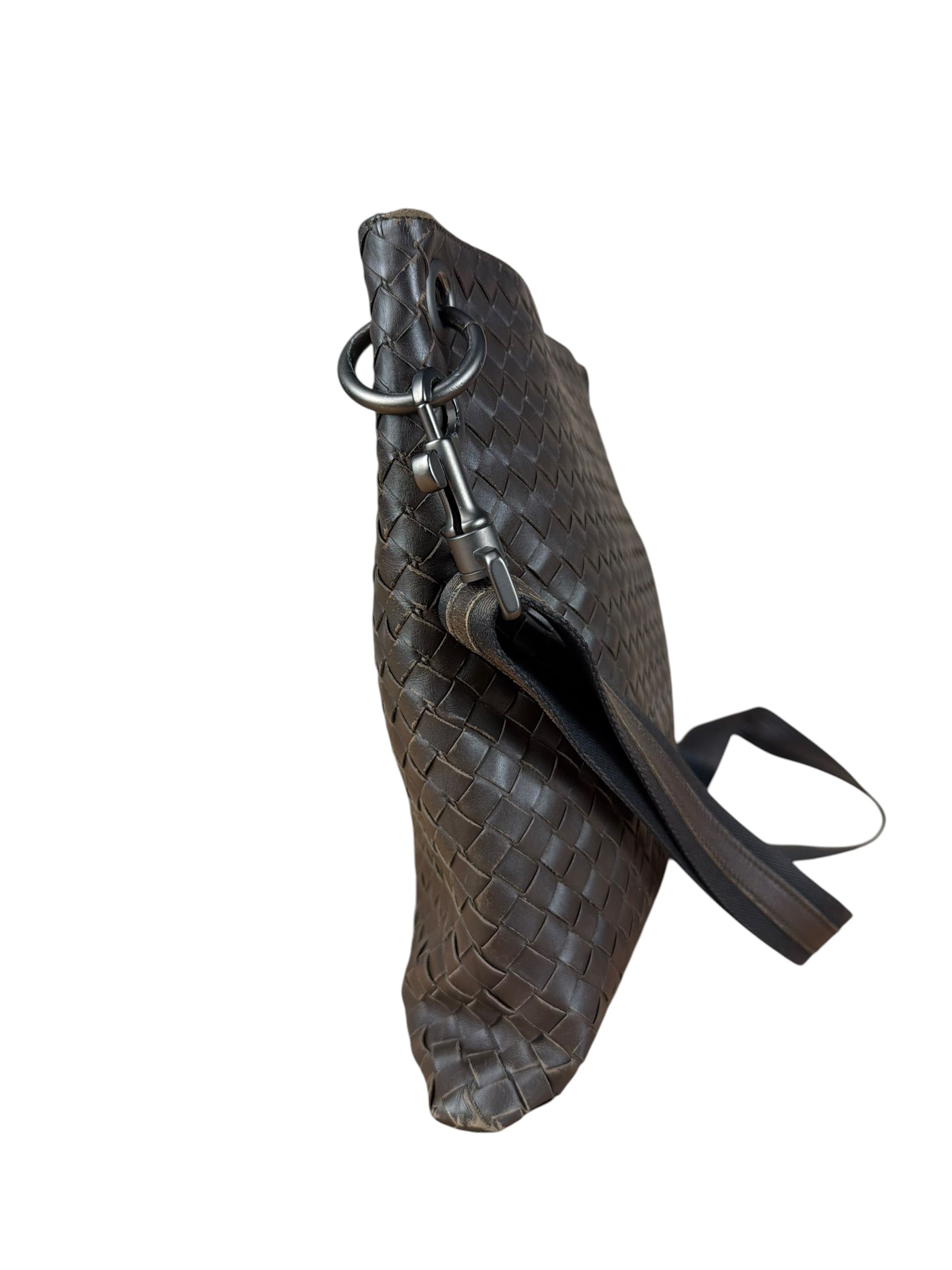 Bottega Veneta Brown Intrecciato Shoulder Bag