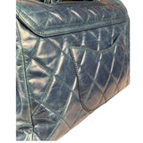 Chanel Blue Quilted Calfskin Large Convertible Boy Two-Way Bag 2012
