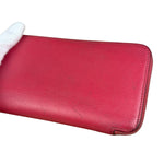 Hermes Pink Epsom Leather Silk'In Long Wallet