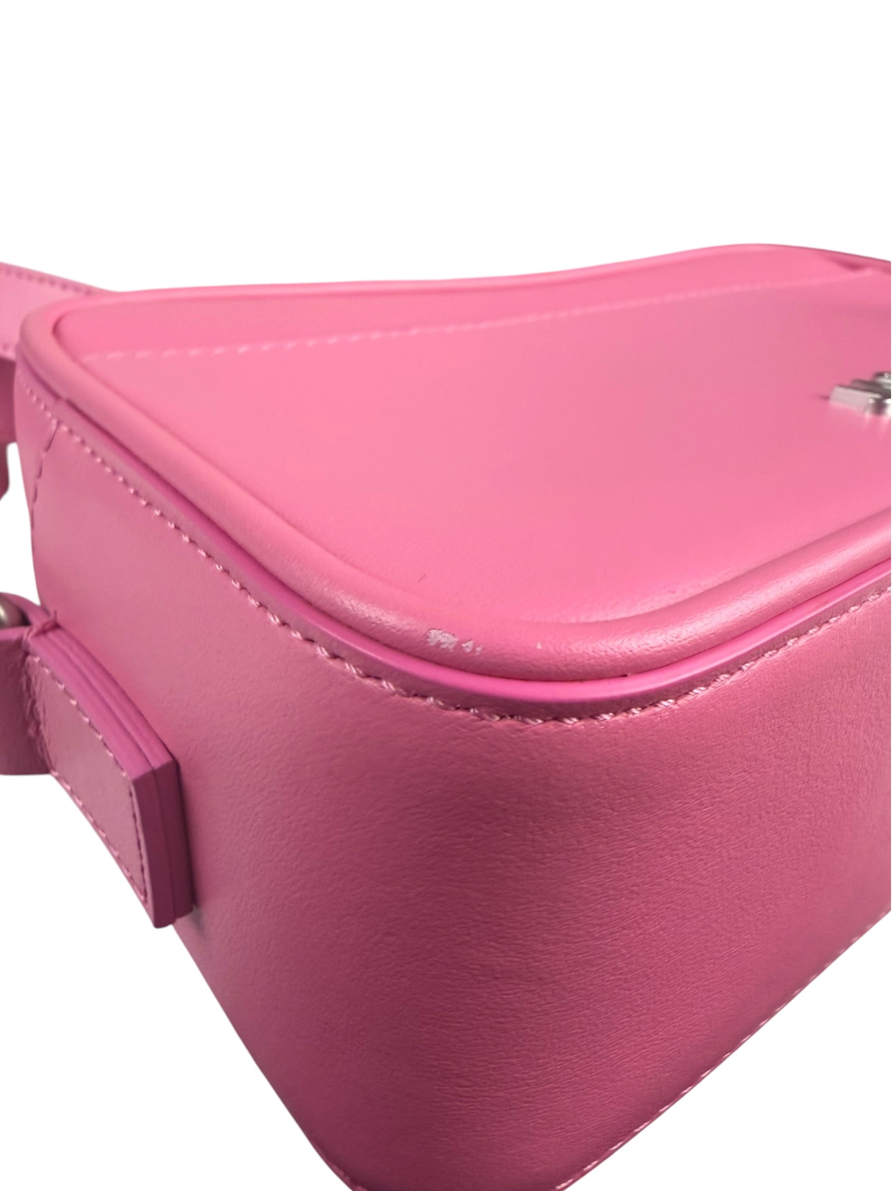 Jacquemus Le Baneto Zip Pink Leather Crossbody Bag