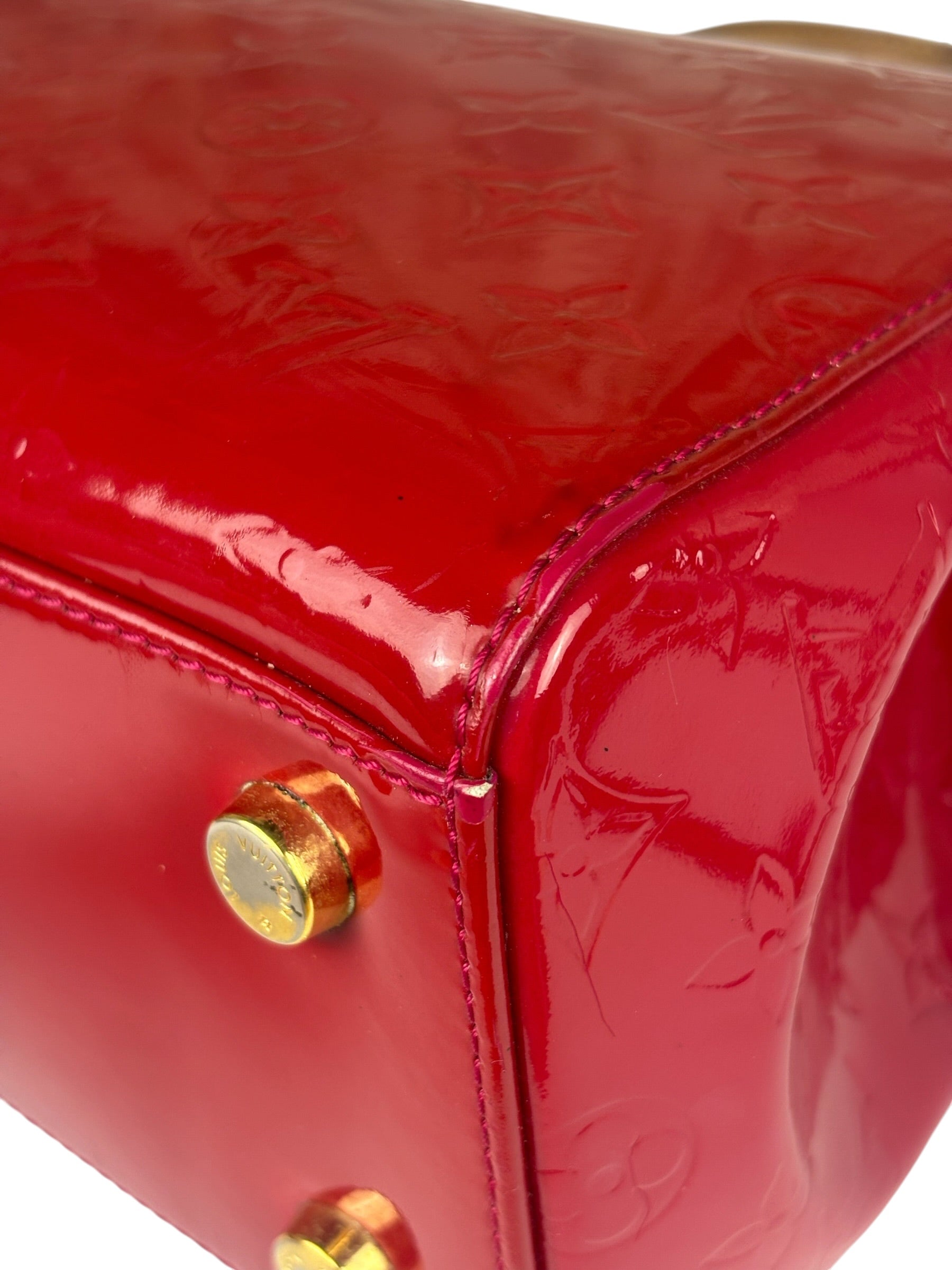 Louis Vuitton Red Vernis Brea Two-Way Bag MM