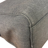 Prada Vintage Dark Grey Canvas Tote Bag