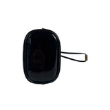 Prada Black Patent Leather Mini Chain Pouch