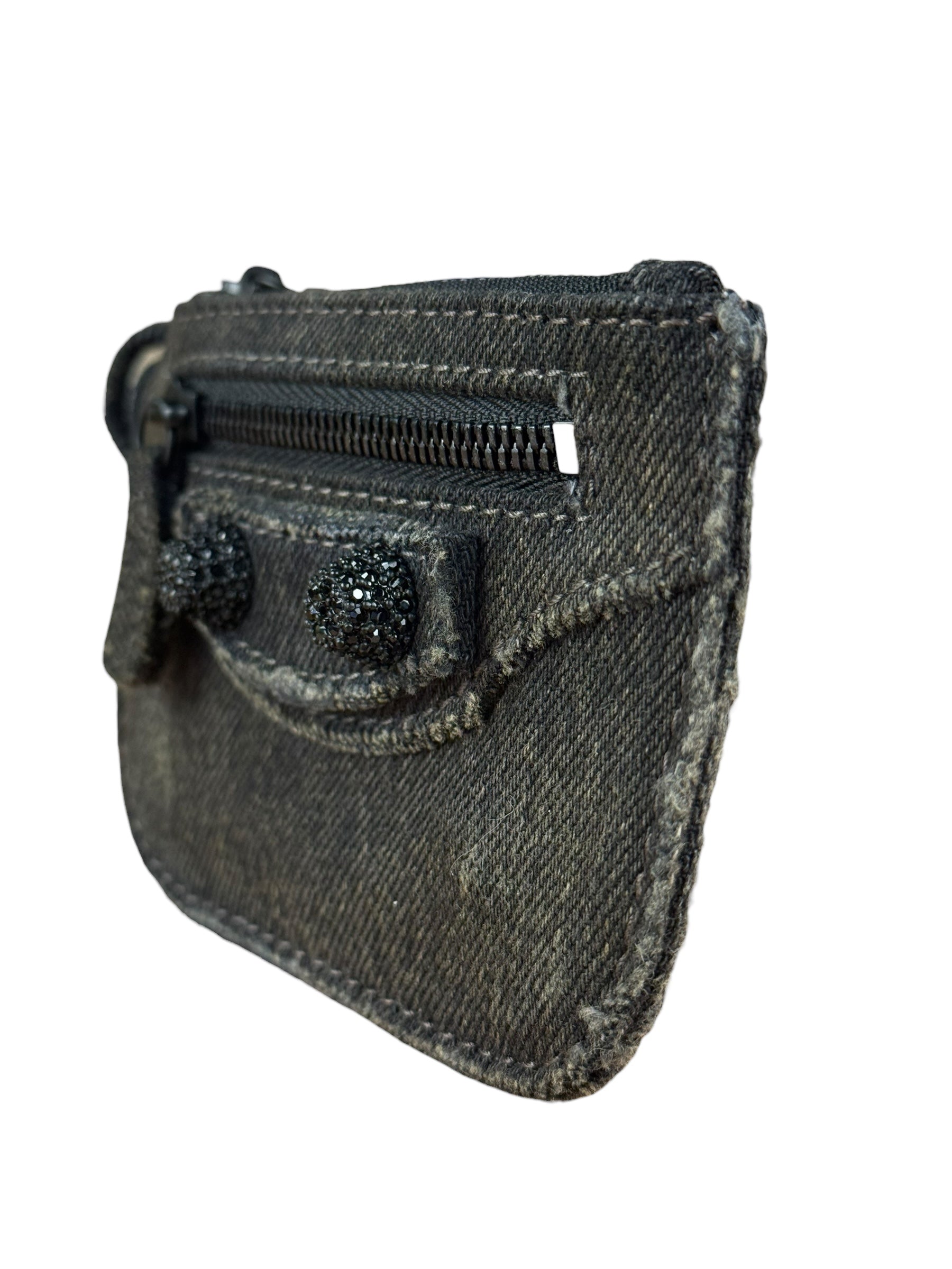 Balenciaga Le Cagole Zip Pouch Denim