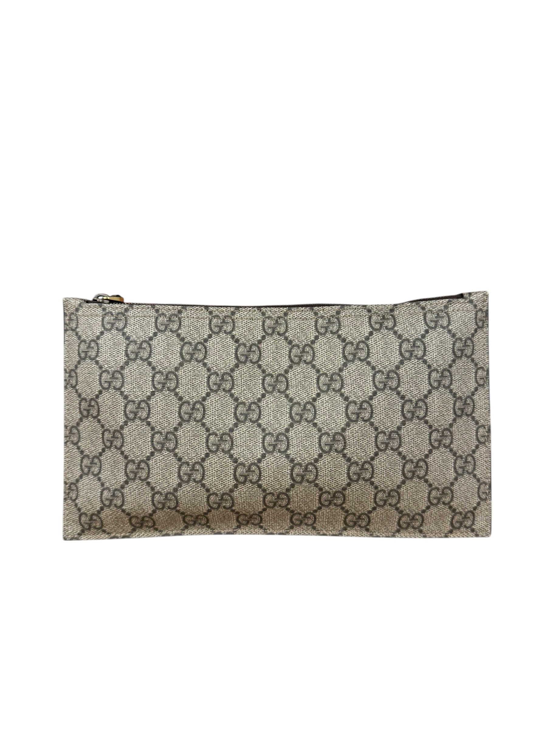 Gucci GG Supreme Flat Wristlet