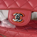 Chanel 2018 Pink Quilted PVC Vanity Zip Backpack