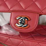 Chanel 2018 Pink Quilted PVC Vanity Zip Backpack