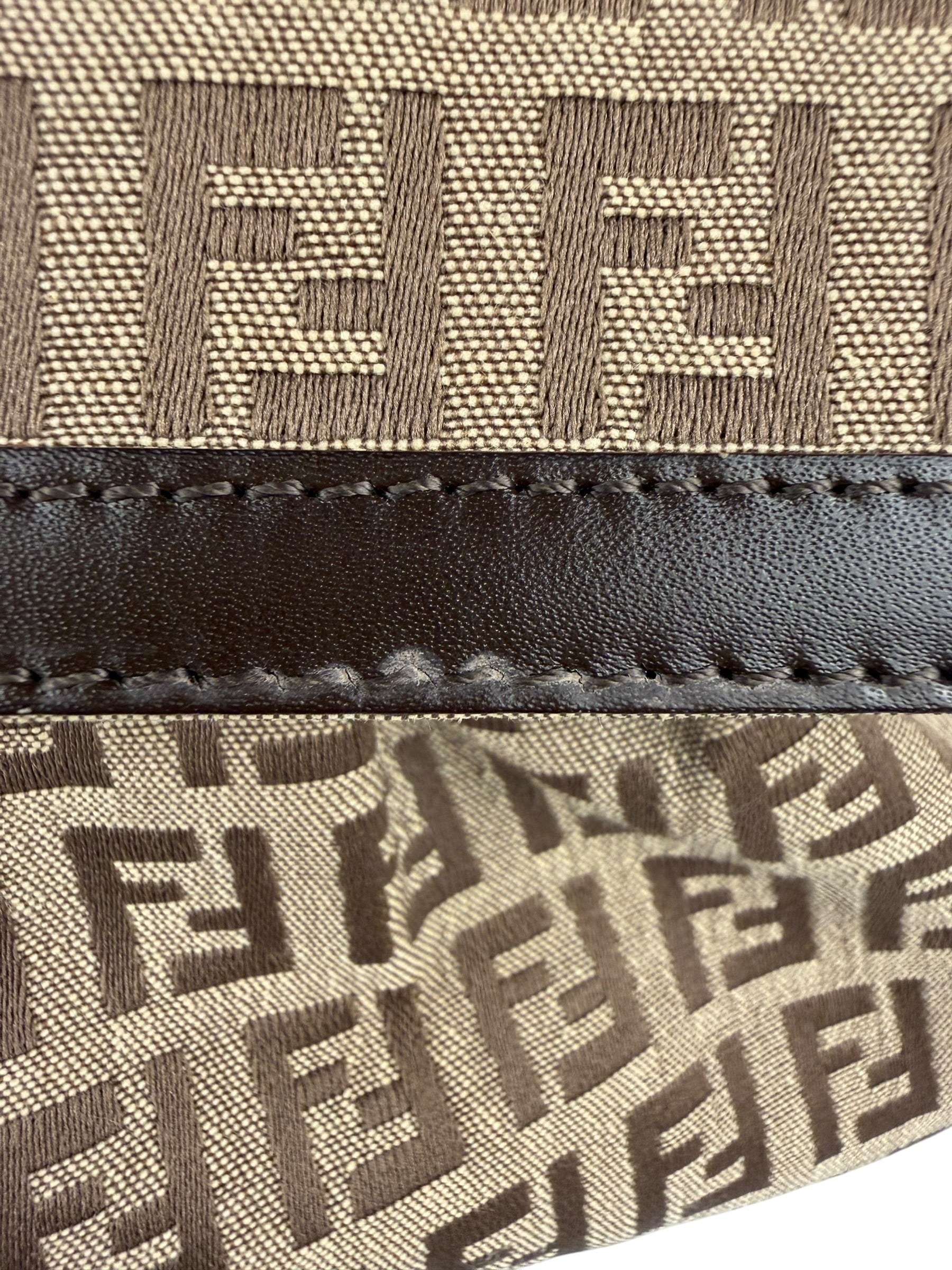 Fendi Zucca Chef Flap Shoulder Bag