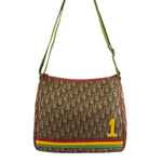 Christian Dior Vintage Monogram Rasta Trotter Messenger Bag