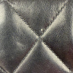 Chanel Vintage Black Quilted Leather Shoulder Bag 1987