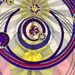 Celine Vintage Sun Scale Silk Scarf