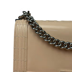 Chanel Cream Patent Leather Boy Flap Bag 2012