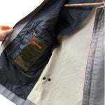 Prada Vintage Blue Striped Canvas Zip Up Collared Jacket
