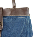Chanel Denim CC Leather Lined Tote Bag 2001