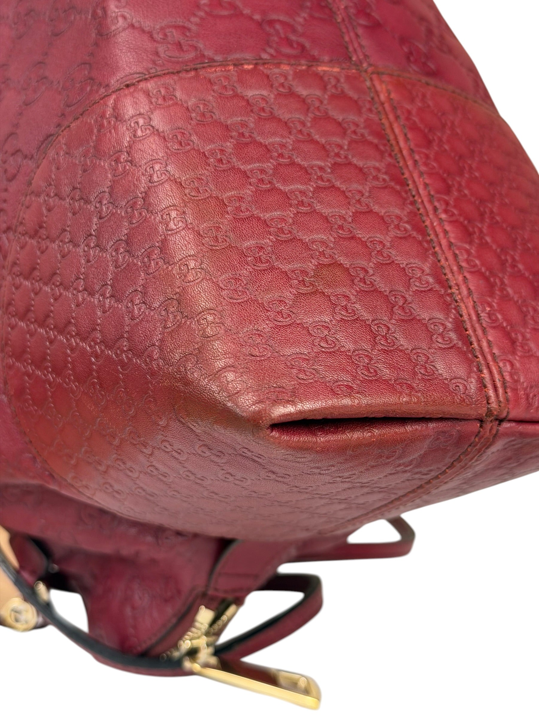 Gucci Ruby Red Bree Dome Tote