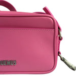 Jacquemus Le Baneto Zip Pink Leather Crossbody Bag