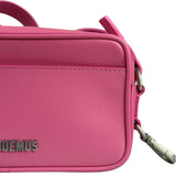 Jacquemus Le Baneto Zip Pink Leather Crossbody Bag