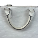 Louis Vuitton White Epi Leather Alma Hand Bag PM