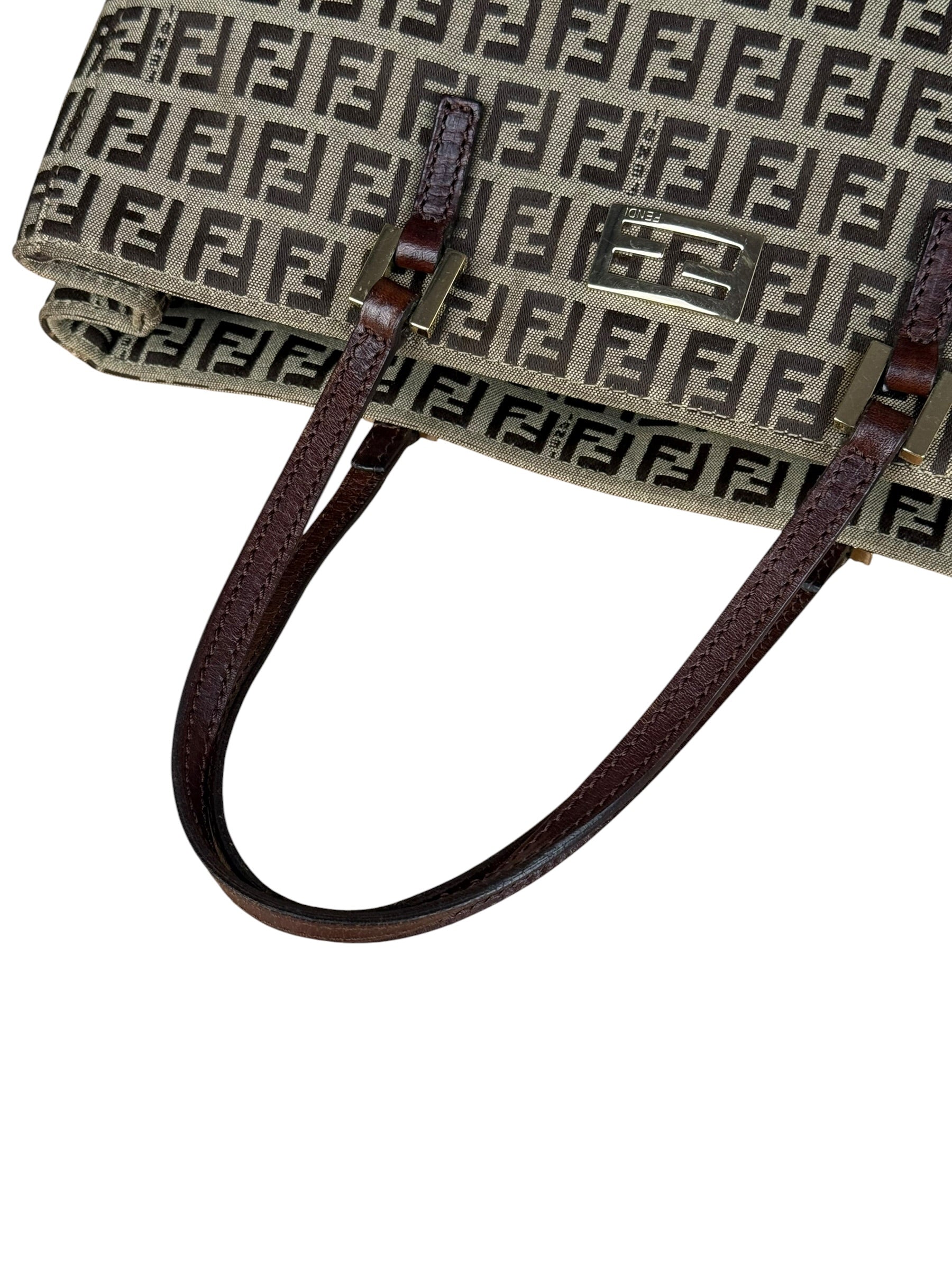 Fendi FF Canvas Top Handle Tote