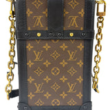 Louis Vuitton Black Monogram Vertical Trunk Pochette