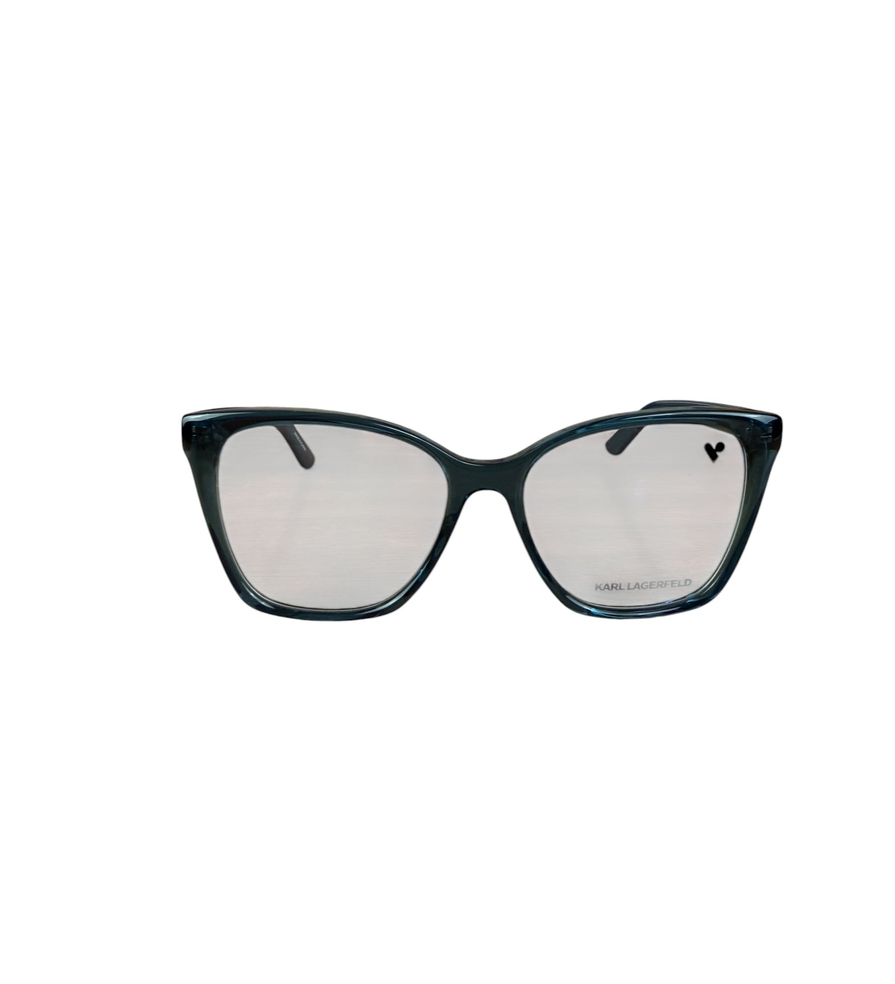 Karl Lagerfeld Transparent Petrol Blue Eye-Glass Frame RX