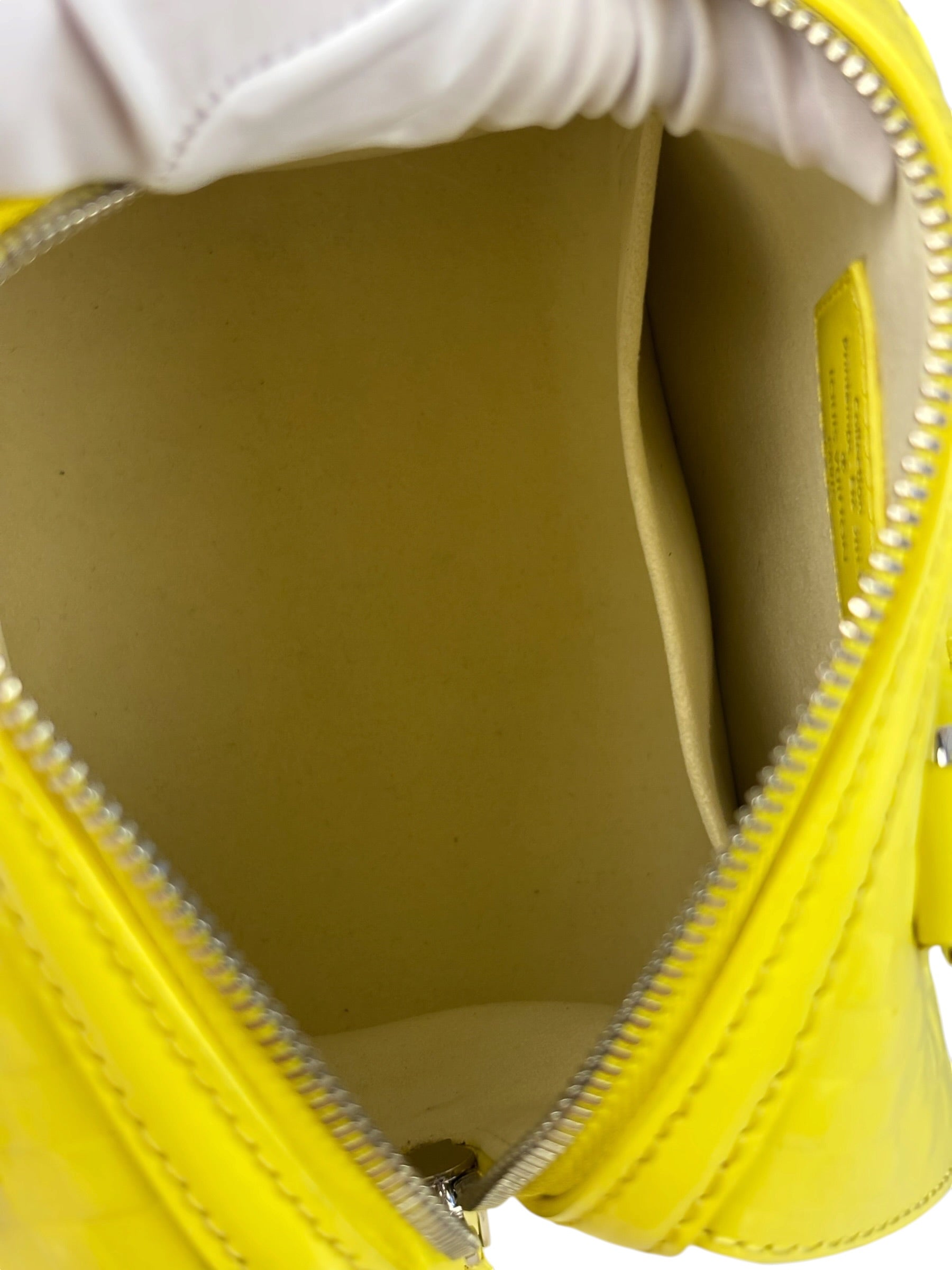 Louis Vuitton Yellow Damier Facette Cube Speedy 20