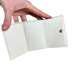 Balenciaga White Leather Papier Compact Wallet