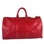 Louis Vuitton Red Epi Keepall 45