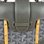 Goyard Mini Grey Goyardine Saigon Top Handle Bag