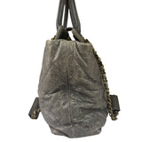 Chanel Grey Quilted Calfskin Paris-Bombay Bindi Two-Way Tote 2012