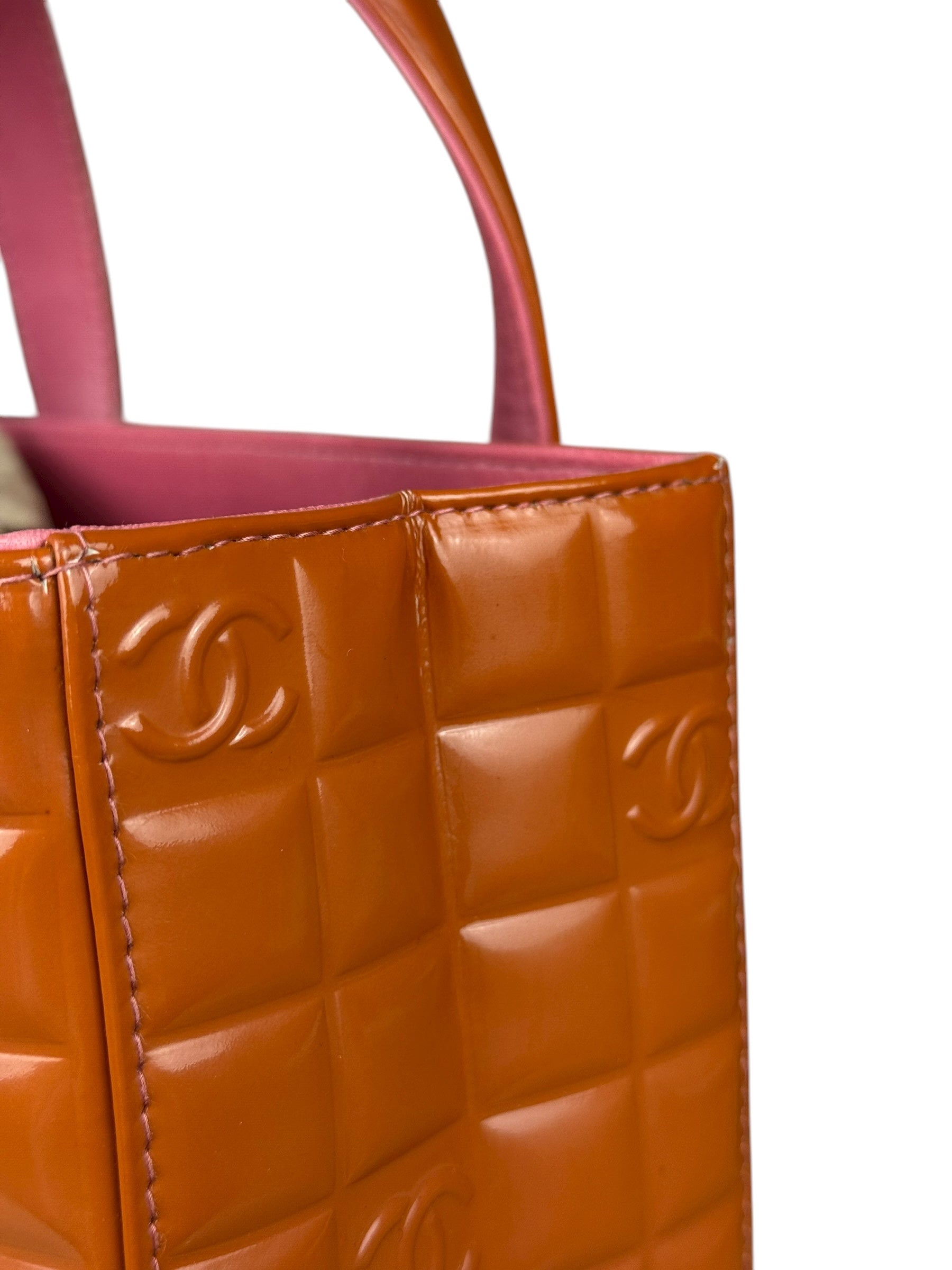 Chanel Chocolate Bar Patent Tote 2002