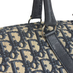 Christian Dior Vintage Blue Oblique Trotter Boston Bag