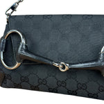 Gucci Black Tom Ford Horsebit Shoulder Bag