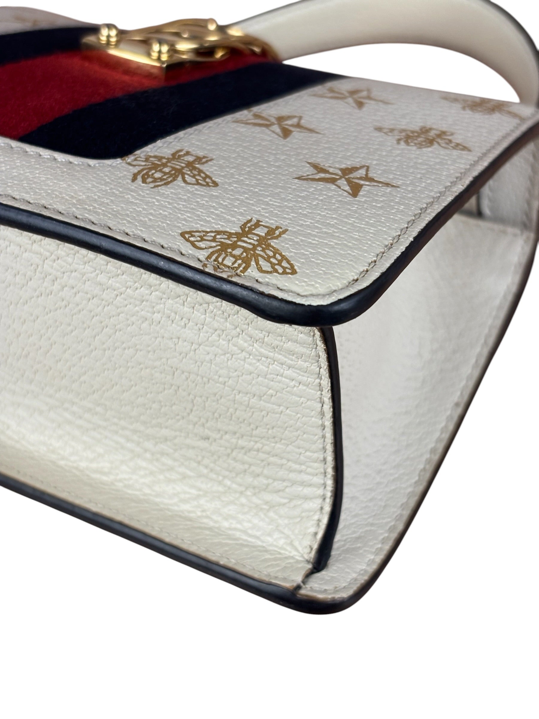 Gucci Sylvie Bee Star Mini Top Hand/Shoulder Bag