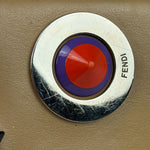 Fendi Beige Monster Face Leather Long Wallet